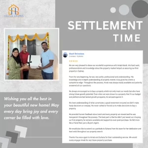 Happy clients on settlement day with Testimonial