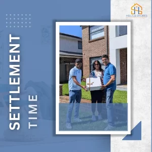 Happy clients on settlement day